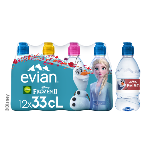 Afbeeldingen van EVIAN 12X33CL SPORTDOP PET