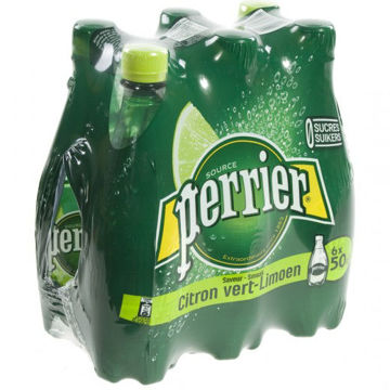PERRIER LIMOEN PET 50 CL PAK 6 ST Afbeeldingen van PERRIER LIMOEN 6X0,5L PET